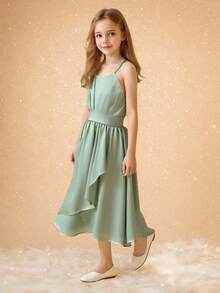 青春期女孩毕业典礼、合唱、主持、表演、钢琴、小提琴演奏、生日、公主裙、圣诞裙