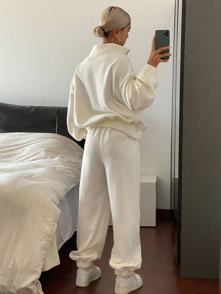 2pcs Women Embroidered Long Sleeve Loose Top And Casual Pants Set Fall/Winter Tracksuits Women Set Lounge Sets For Women