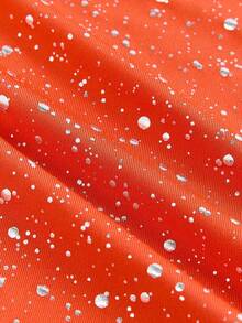 Y2Kool Women's Metallic Silver Polka Dot Print Off-Shoulder Fitted Long Sleeve T-Shirt, Suitable For Parties, Halloween, Y2K Streetwear, Autumn/Winter Glitter Top Cold Shoulder Top Orange Top Women Orange Long Sleeve Crop Top Orange Crop Top Matching Idea Casual Stylish Clothing Collection New Year Outfits - Orange - View 5