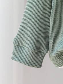SHEIN Playful Pals Bộ đồ 2 món cho bé trai sơ sinh/trẻ nhỏ: áo dài tay cổ tròn phối màu và quần dài cùng màu, thích hợp cho dã ngoại, mặc thường ngày, thể thao và tiệc tùng. Bộ đồ màu xanh lá nhạt cho bé trai, quần áo màu nâu mocha cho bé trai, bộ đồ thể thao màu xanh lá cây, bộ đồ màu xanh lá cây cho bé trai, bộ đồ sơ sinh cho bé trai, bộ quần áo cho bé trai, bộ đồ mùa thu đông. - màu xanh lá - Xem 5