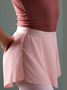 SHEIN 女童芭蕾舞蹈裙，优雅时尚，适合专业用途 - 粉色 - 查看 5