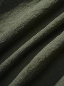 Rusticease Women's Plus Size Fashionable Casual Loose Shorts With Pocket Design,Spring/Summer/Vacation - Army Green - View 5