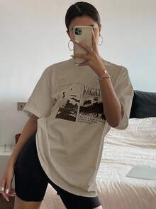 Women T-Shirts - Apricot - View 6