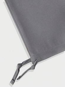 Manfinity Homme Men's Casual Solid Color Pocket Pants, Fall - smoke gray - View 4
