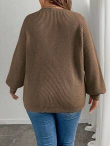 SHEIN Clasi Women Plain Knitted Bow Embroidery Flowers Long Sleeve Regular Elegant Pullover Sweater, Autumn Winter Sweater With Bowsbow Sweaterelegant Sweater