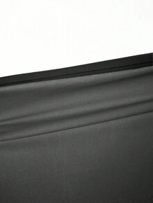 Manfinity Campus Court Men's Plus Size Numeric Print V-Neck Short Sleeve Casual T-Shirt - Black and White - View 4