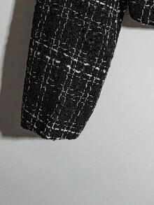 SHEIN Clasi 女士金属纽扣装饰长袖羊毛夹克