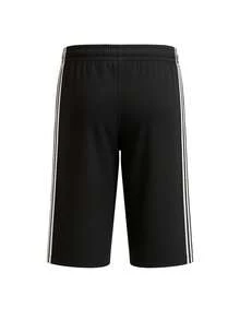 Adidas Essentials 3-Stripes Kids Shorts Black - Black and White - View 2