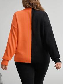 Comfylo Plus-Size Women's Winter Long-Sleeved Sweater For Autumn And Winter, Gothic Plus Size Women Halloween Costumes Ghost Going Out Winter Sweater - Multicolor - View 3