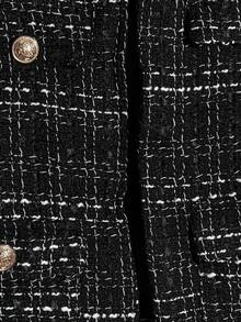 SHEIN Clasi 女士金属纽扣装饰长袖羊毛夹克