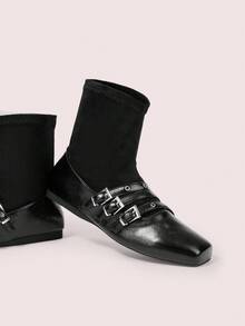 CUCCOO DOLLMOD Daphne Women Black Ankle Boots For Autumn/Winter - Black - View 2