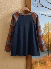 Rusticease 大码万圣节有袖上衣