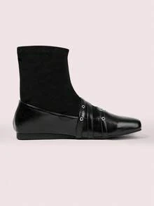 CUCCOO DOLLMOD Daphne Women Black Ankle Boots For Autumn/Winter - Black - View 8