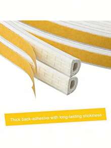 10 MSelf-Adhesive Windproof Weather Stripping For Doors & Windows, Soundproof Insulation Seal, Waterproof Anti-Collision Rubber Tape, Ideal For Hotels, Restaurants, Offices, Gifts - Multicolor - View 3
