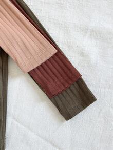 SHEIN 2件套男婴纯色T恤和裤子套装 - 彩色 - 查看 6