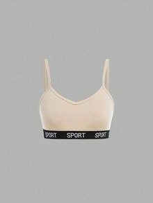 Bộ 3 áo bralette co giãn họa tiết chữ tối giản cho bé gái tuổi teen - Nhiều màu - Xem 10