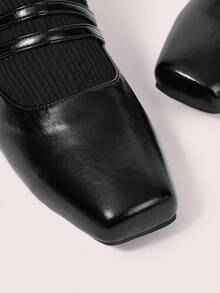 CUCCOO DOLLMOD Botas Curtas Pretas Daphne para Mulheres, Botas Ankle, Botas para Outono/Inverno