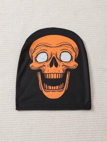 SHEIN Playful Pals 小男孩万圣节夜光印花连体裤 - 橘色 - 查看 4