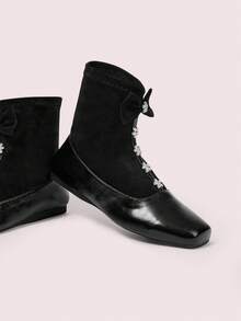 CUCCOO DOLLMOD Daphne Women's Black Ankle Boots For Autumn/Winter - Black - View 2