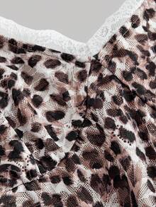 SHEIN MOD 不对称下摆蕾丝细肩带连衣裙，带荷叶边装饰，毕业白色连衣裙，女士夏季连衣裙，茶会礼服，白色毕业礼服 - 彩色 - 查看 5