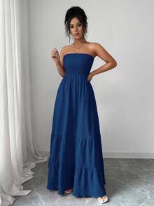 Rafferiza Casual Strapless Summer Dress For Women