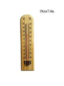 一款天然木质户外温度计，高精度，无需电池，设计简洁，适用于办公室、教室、客厅、卧室、农场和温室。壁挂式温度计 - 黃色 - 查看 13