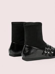 CUCCOO DOLLMOD Daphne Women Black Ankle Boots For Autumn/Winter - Black - View 9