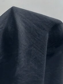 女士复古硬币印花休闲长袖衬衫短裤套装，宽松百搭两件套 - 藏蓝色 - 查看 8