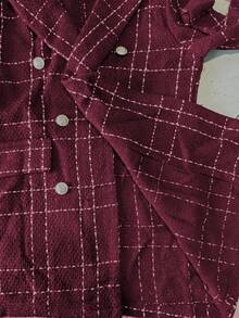 EMERY ROSE Women Casual Minimalist Long Sleeve Blazer - Red - View 6