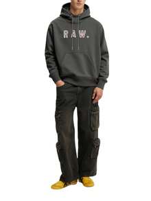 G-Star Vulcanic RAW Men's Hooded Sweater Grey - Grey - View 3
