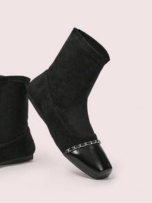 CUCCOO DOLLMOD Daphne Women Black Short Boots, Ankle Boots, Boots For Autumn/Winter - Black - View 2