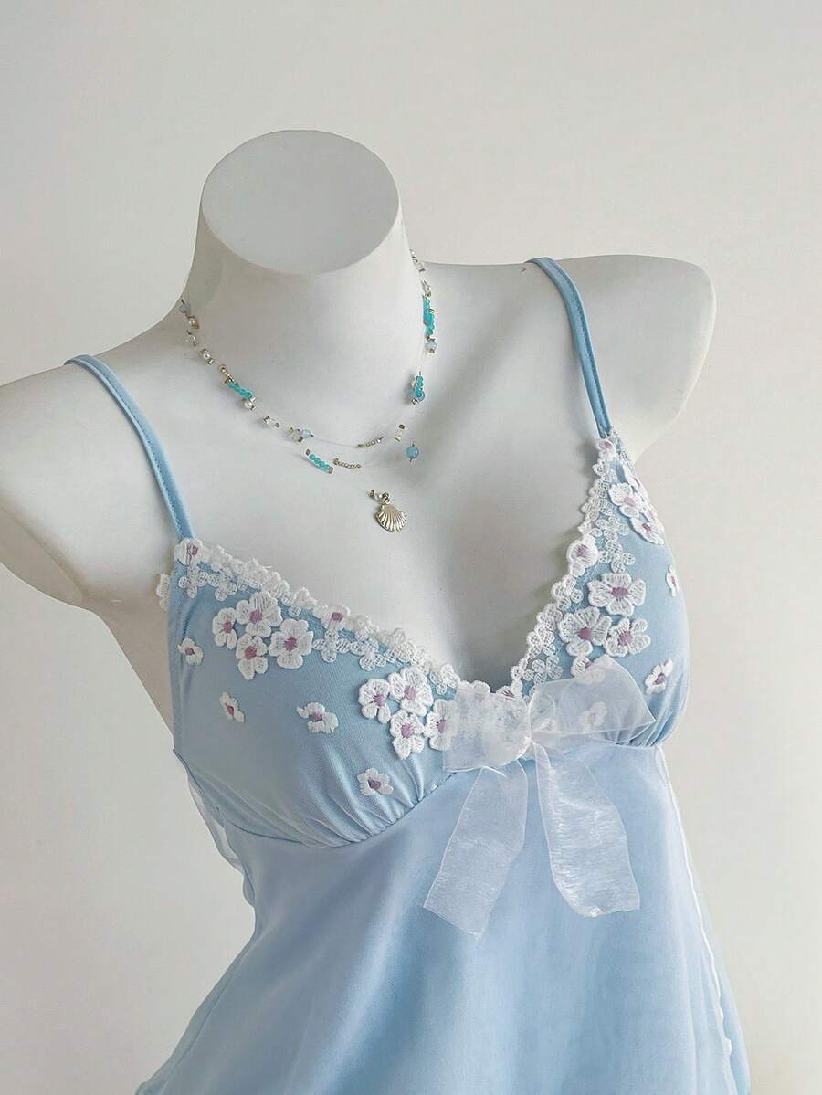 Comfortcana Débardeur décontracté à fleurs et nœud pour femmes, été