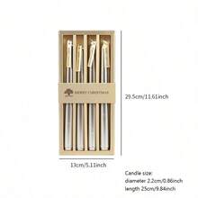 4 件/盒无烟香薰蜡烛 - 持久耐用，多色蜡烛，适合居家、生日、派对、婚礼装饰 - 彩色 - 查看 7