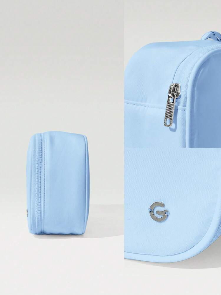 Bolsa de almacenamiento con cremallera de 3L de gran capacidad, resistente al agua, para artículos esenciales, viajes diarios y casuales