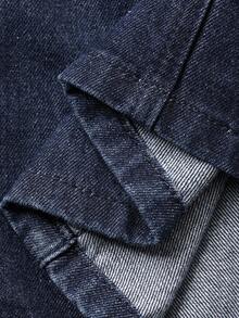 DAZY Women's V-Neck Long Suspender Dress, Casual & Elegant Denim Dress