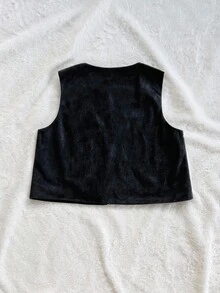 Soleia 女士度假休闲复古刺绣上衣，女士无袖上衣，适合派对、晚宴、性感场合、约会、海滩度假、夏季、假日约会、下午茶、海滩游轮度假、公路城市度假、波西米亚风度假、音乐节等场合，可内穿或外穿，适合所有季节，西式女装，西式上衣，波西米亚风夏季上衣 - 黑與白 - 查看 2