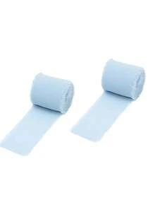 1/2/3rolls Diy Handmade Tassel Fabric Gift Packaging Chiffon Ribbon, Sky Blue 197*1.5 Inches Ribbon Suitable For Wedding Invitation, Bridal Bouquet, Gift Packaging, Diy Crafts, Bow Making,Christmas - 淺藍色 - 查看 22