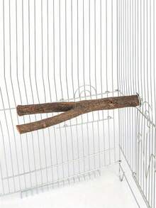 1 件手工木制耐用木制鸟栖笼 - 舒适的鸟磨棒 - 有趣的鸟类玩具和用品，重量和形状因木材差异而略有不同