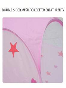 儿童室内帐篷、女孩过家家游戏、男孩城堡游戏屋玩具、迷你童话公主屋 - 彩色 - 查看 3