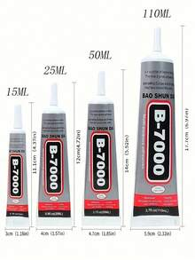B-7000 Multi-Purpose Adhesive, Special Glue For Jewelry Inlay, Bonding Crafts, Gemstone, Jade And Pearl Jewelry, Party Decorations, Mobile Phone Screen Repairs, Various Holiday Decorations, Handmade DIY Self-Design, Available In A Variety Of Sizes For Precise Jewelry Bonding. DIY Handmade Jewelry Glue Is A Must-Have For Handicrafts, Jewelry Inlay And Fine Jewelry Makingjewelry Production