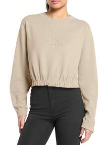Calvin Klein Women's Sweatshirts Beige - Beige - View 1
