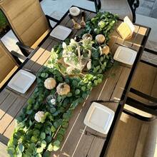 3 szt. 82-calowy bujny sztuczny wieniec eukaliptusowy - Klasyczny styl dekoracji wnętrz, dekoracja ślubna i imprezowa - Nie wymaga prądu, bez piór, prezenty urodzinowe, ukończenie szkoły, sztuczne rośliny