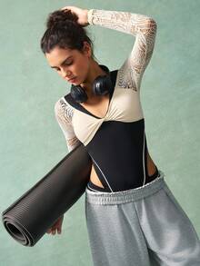 VARSIVA T-shirt de sport décontracté à couleurs contrastées pour femmes - Noir - Voir 7