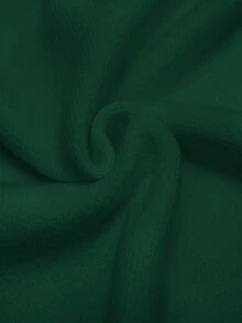 Maija 女士秋冬金属纽扣装饰短袖针织开衫，都市通勤商务休闲基础款上衣，适合办公室、优雅派对等场合 - 墨綠色 - 查看 9