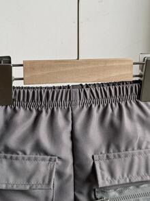 SHEIN 2 件套婴儿/男童 Polo 领无袖背心和短裤套装，时尚可爱的外出装，休闲都市装 - 彩色 - 查看 6