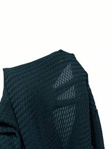 SHEIN Unity 女士休闲百搭纯色短款T恤 - 水鴨藍 - 查看 5