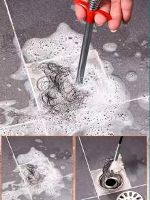 160cm Drain Snake With Spring-Loaded Handle & 4-Claw Grabber, Drain Cleaner Tool For Kitchen Sink, Bathroom, Shower To Remove Hair Clogs And Prevent Standing Water