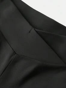 SHEIN Girls Black Polyester Semi-Sheer Graphic Embroidery Leggings For Everyday Casual Wear - Black - View 3