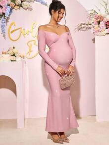 Loomaby Maternity Dresses,Gender Reveal Dress,Maternity Dress, Baby Shower Dress Maternity Photoshoot Dress Pink Maternity Dress Pregnant Dress Baby Shower Guest Outfit Maternity Dress Baby Shower