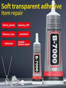 B-7000 Multi-Purpose Adhesive, Special Glue For Jewelry Inlay, Bonding Crafts, Gemstone, Jade And Pearl Jewelry, Party Decorations, Mobile Phone Screen Repairs, Various Holiday Decorations, Handmade DIY Self-Design, Available In A Variety Of Sizes For Precise Jewelry Bonding. DIY Handmade Jewelry Glue Is A Must-Have For Handicrafts, Jewelry Inlay And Fine Jewelry Makingjewelry Production